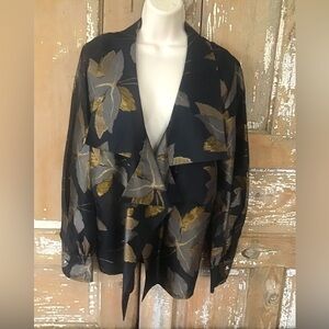 gianfranco ferre jacket Made In Italy Womans Jacket Blazer 42 Black Metallic